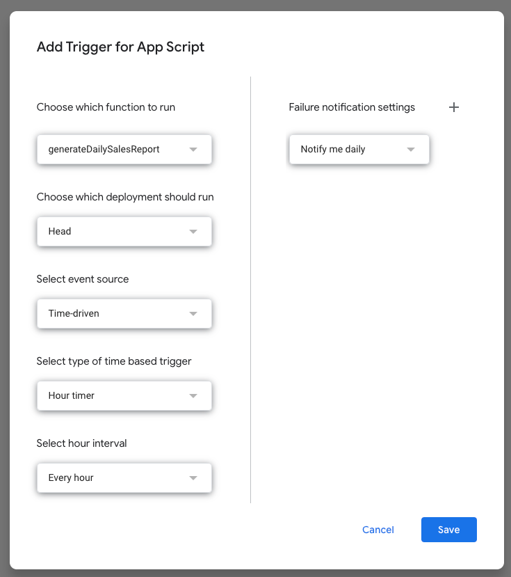 Trigger Setup