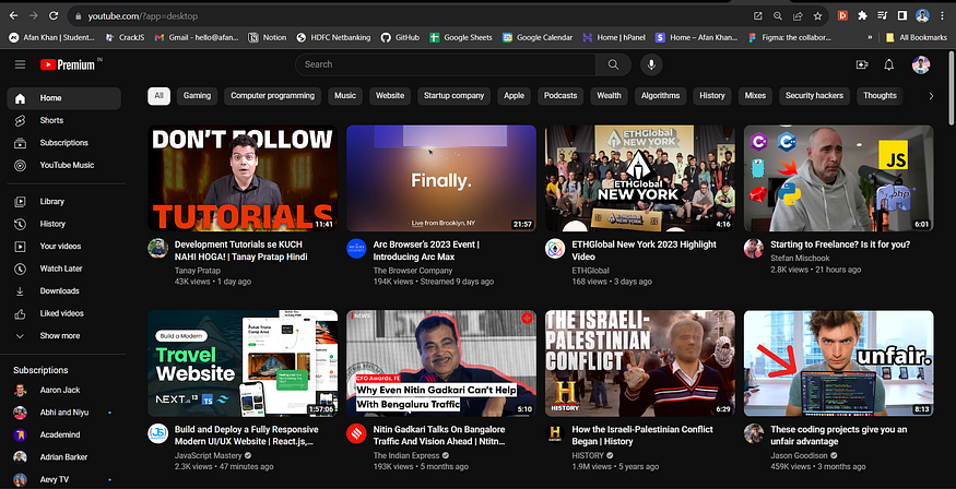 Final Render of Youtube