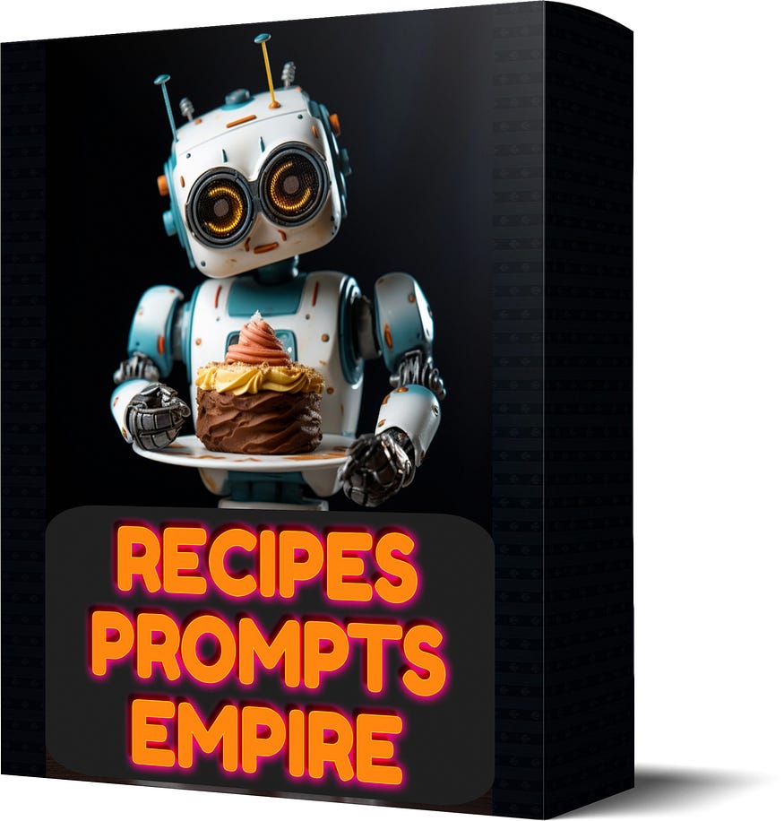 “Recipes Prompts Empire” is a collection of 360 ChatGPT prompts to generate unlimited recipes in a lot of different food categories [ eBook ].