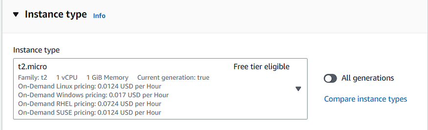AWS Instance Type