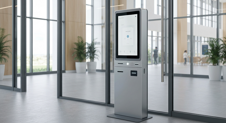 Self service kiosk machine