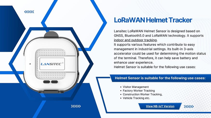 LoRaWAN Helmet Tracker Sensor