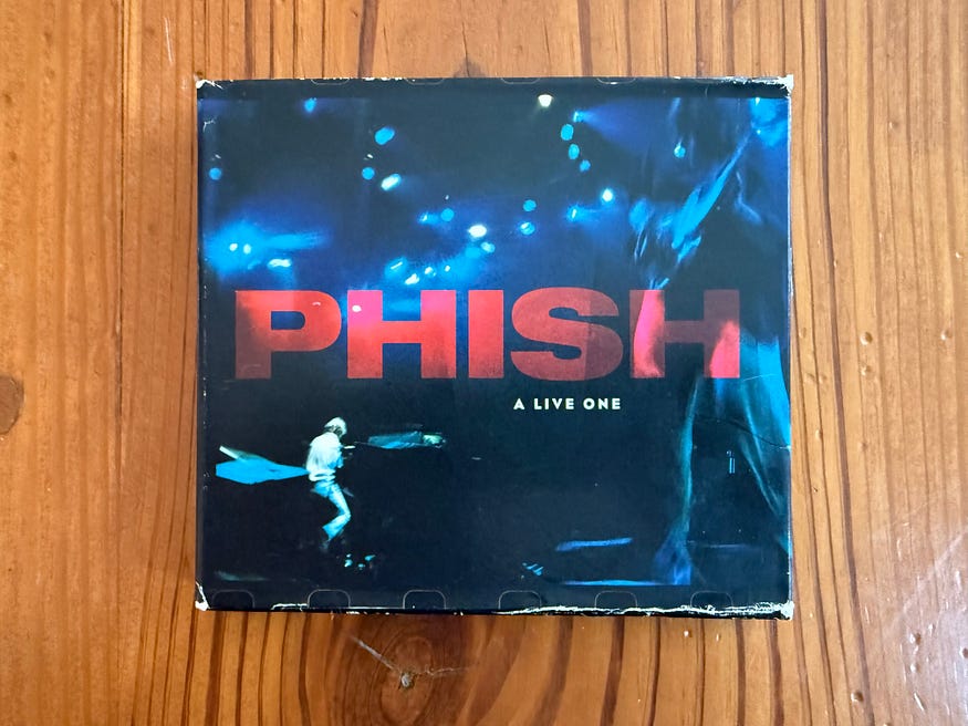 Phish _A Live One_ 2CD set, from the author's collection