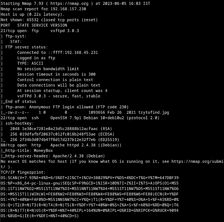 nmap scan