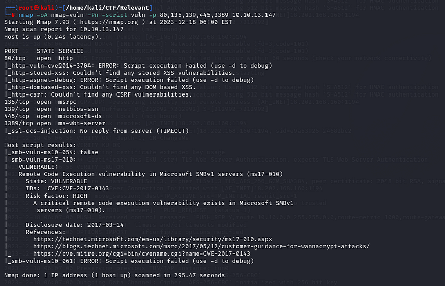 nmap script vuln scan