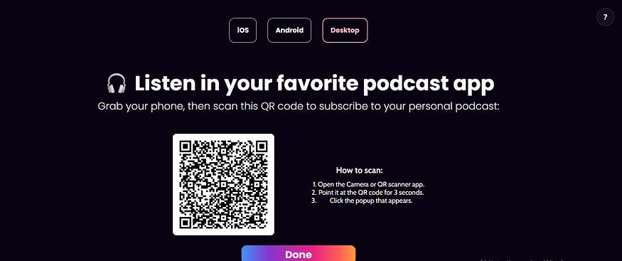 This is a screen shot of the text-to-speech application called AudioRead