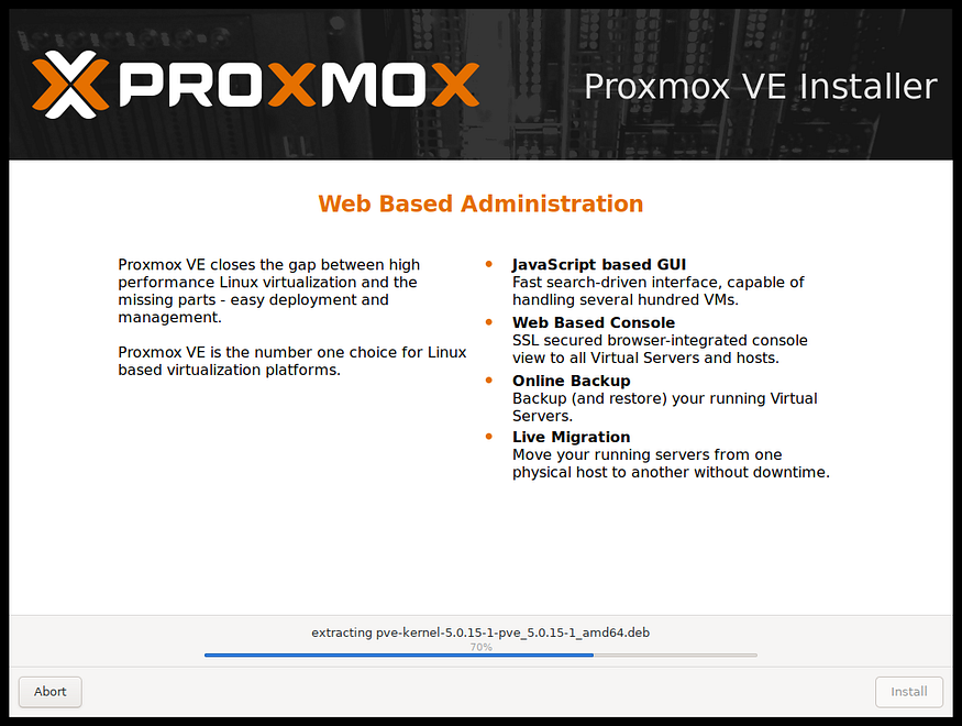 Proxmox Installing