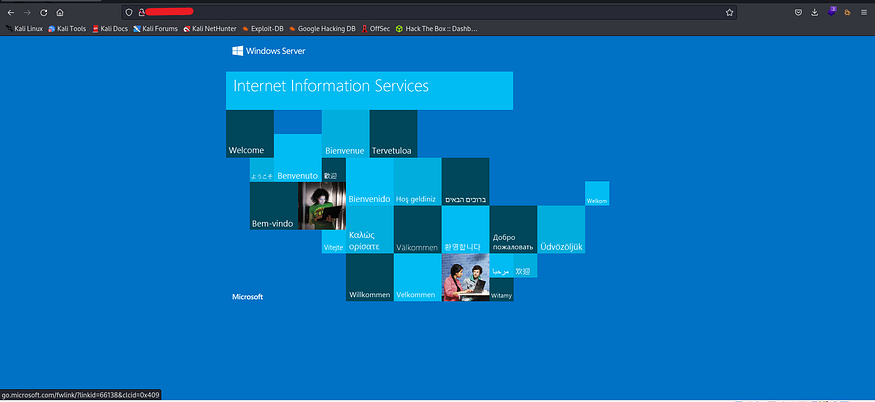 IIS server port 80