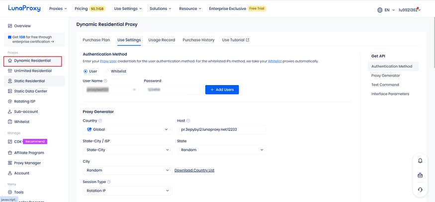 How to set your proxy lunaproxy in Social Media Lead Generation Pro?