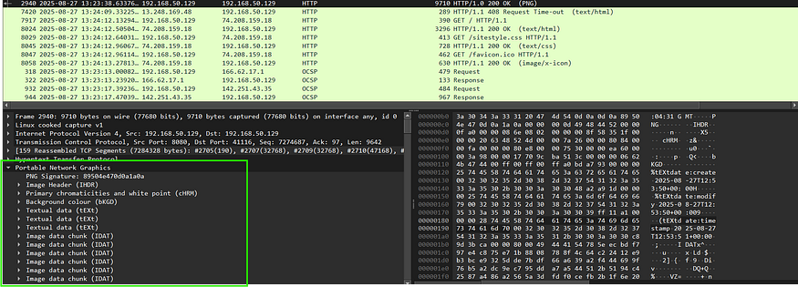 wireshark 导出 PNG