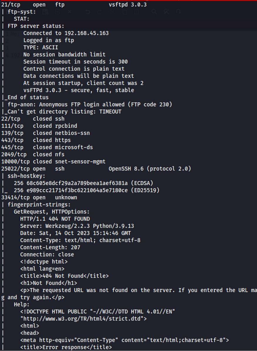 nmap scan