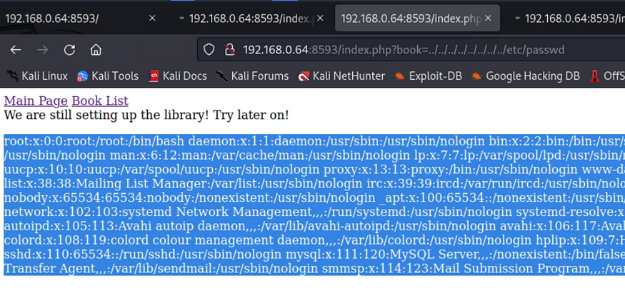 Local File Inclusion