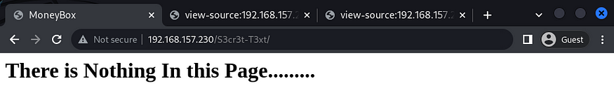 secret web page