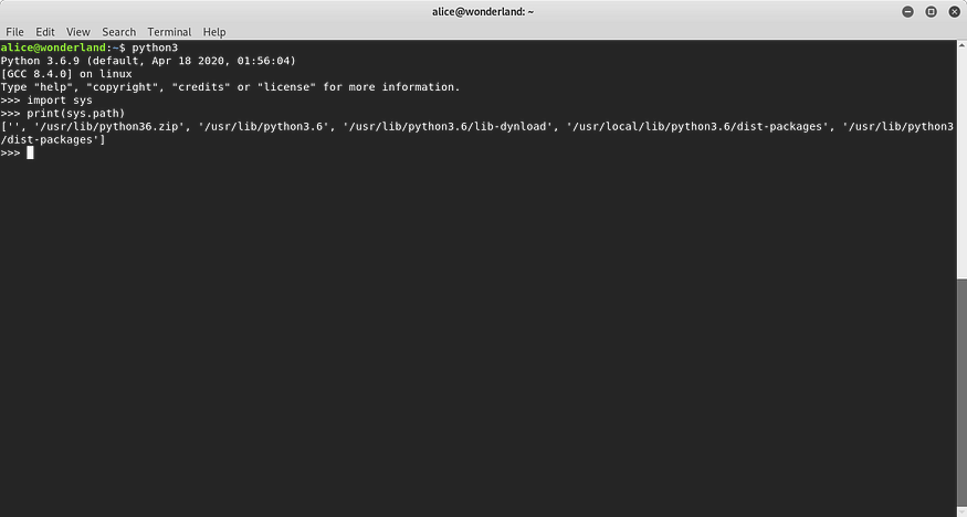 Python3 Paths