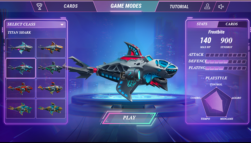 Frostible Shark from Shark Battle Game