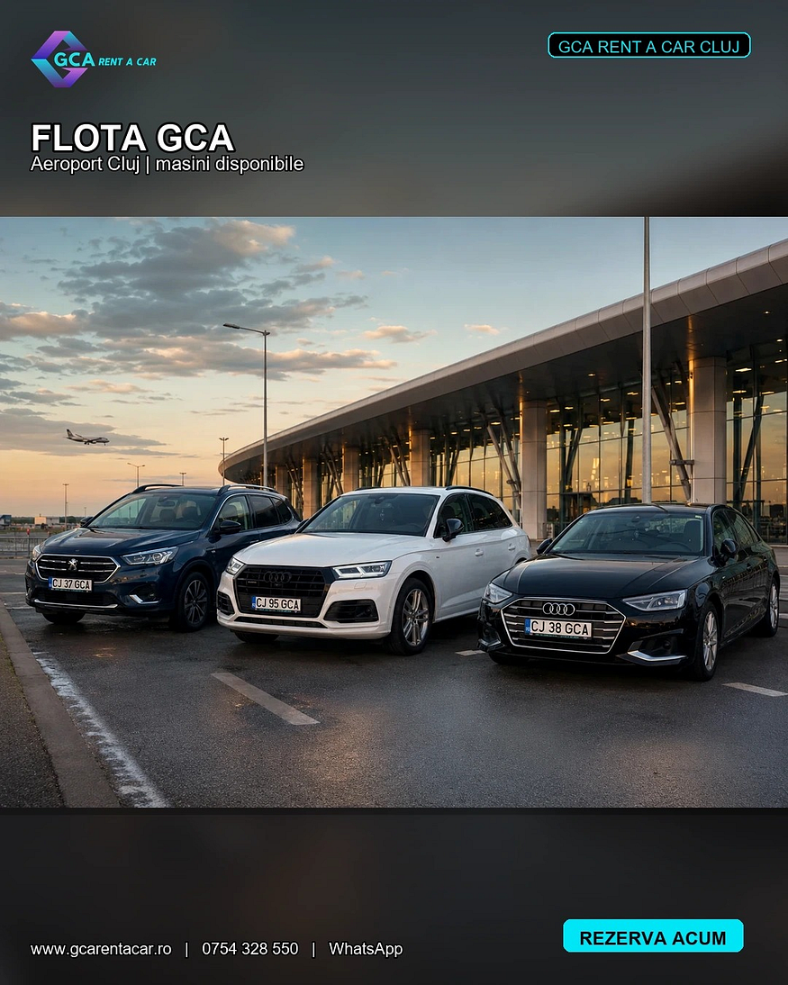 Flota GCA Rent A Car la Aeroportul Cluj