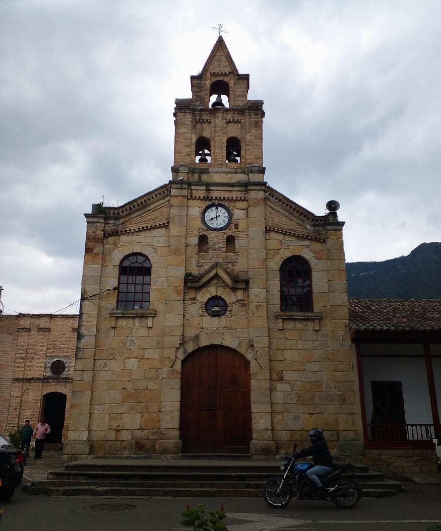 Iglesia Divino Salvador and Plaza de Cos Tibas Sopó, Colombia