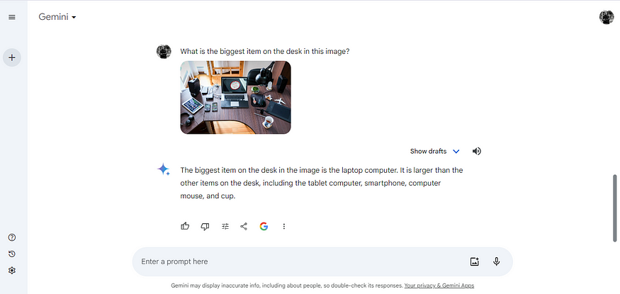 Asking questions of the image
