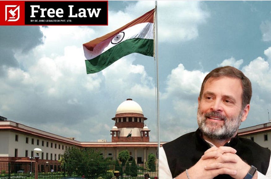 Caveat against Rahul Gandhi