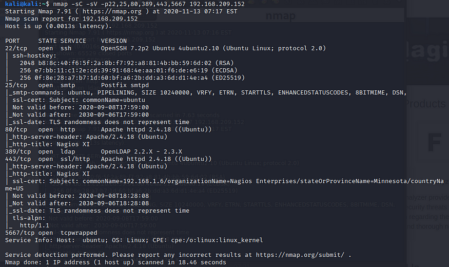 nmap full scan