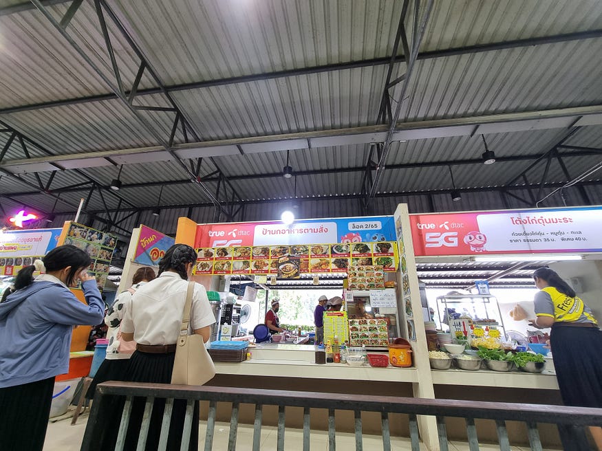 ตลาดน้อย มมส กินอะไรดี