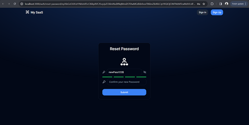 Valid token