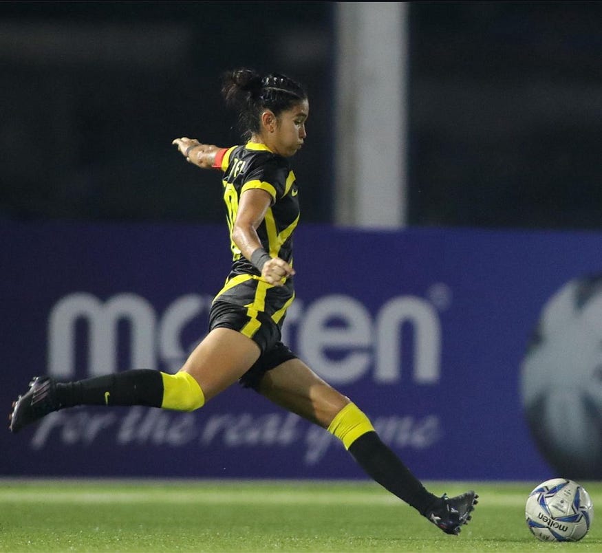 Image from: Meet Steffi Sarge Kaur: Captain of Malaysia’s Women National Football Team