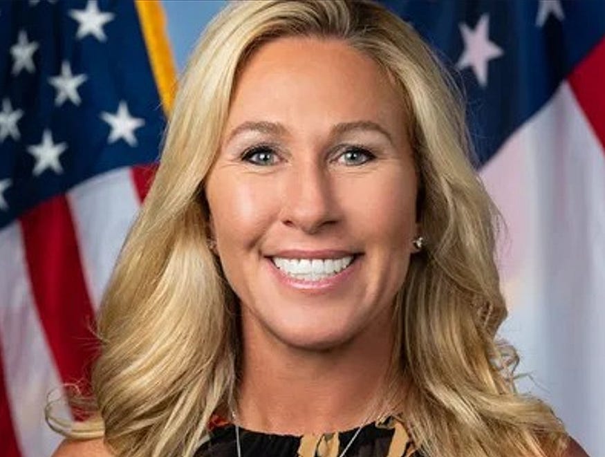 Republican Marjorie Taylor Greene, Conspiracy Theorist is in the picture