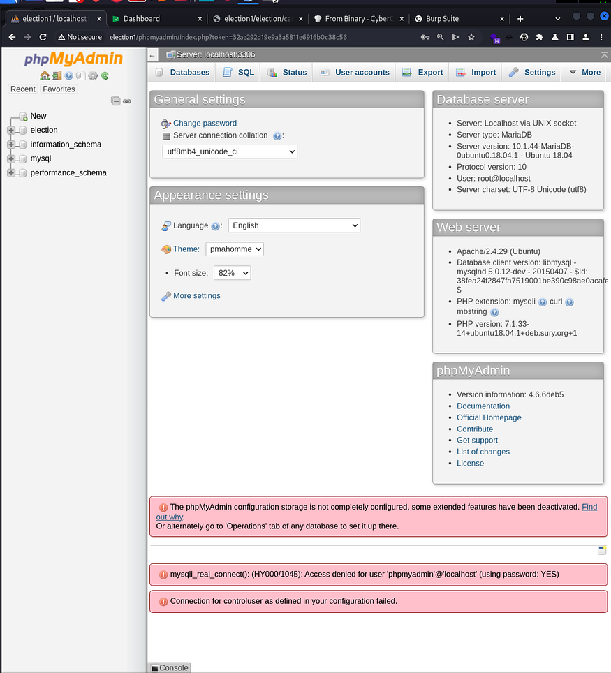 phpmyadmin