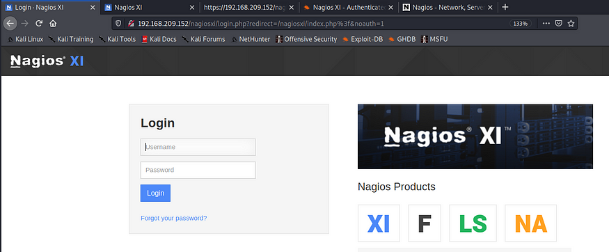 default login