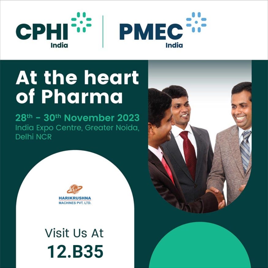 CPHI & PMEC India 2023 Harikrushna Machines Pvt. Ltd. Shaping the