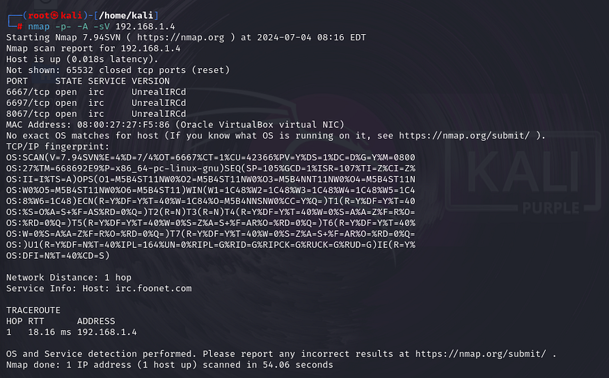 nmap scan