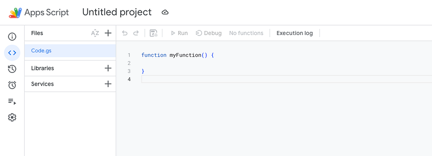 Apps Script Editor