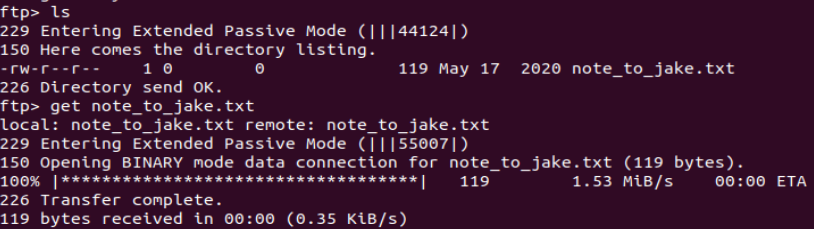 get ftp file