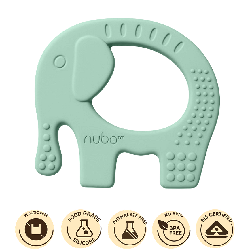 BPA-free silicone teether by Nubokind