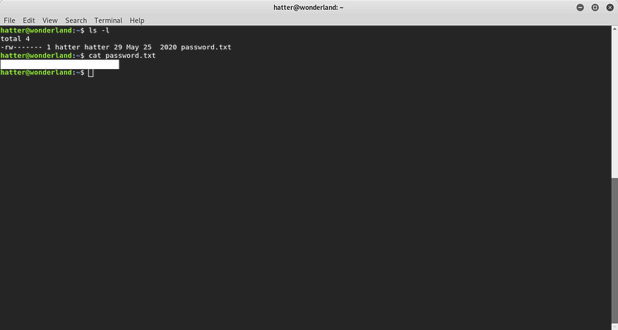 Hatter Password