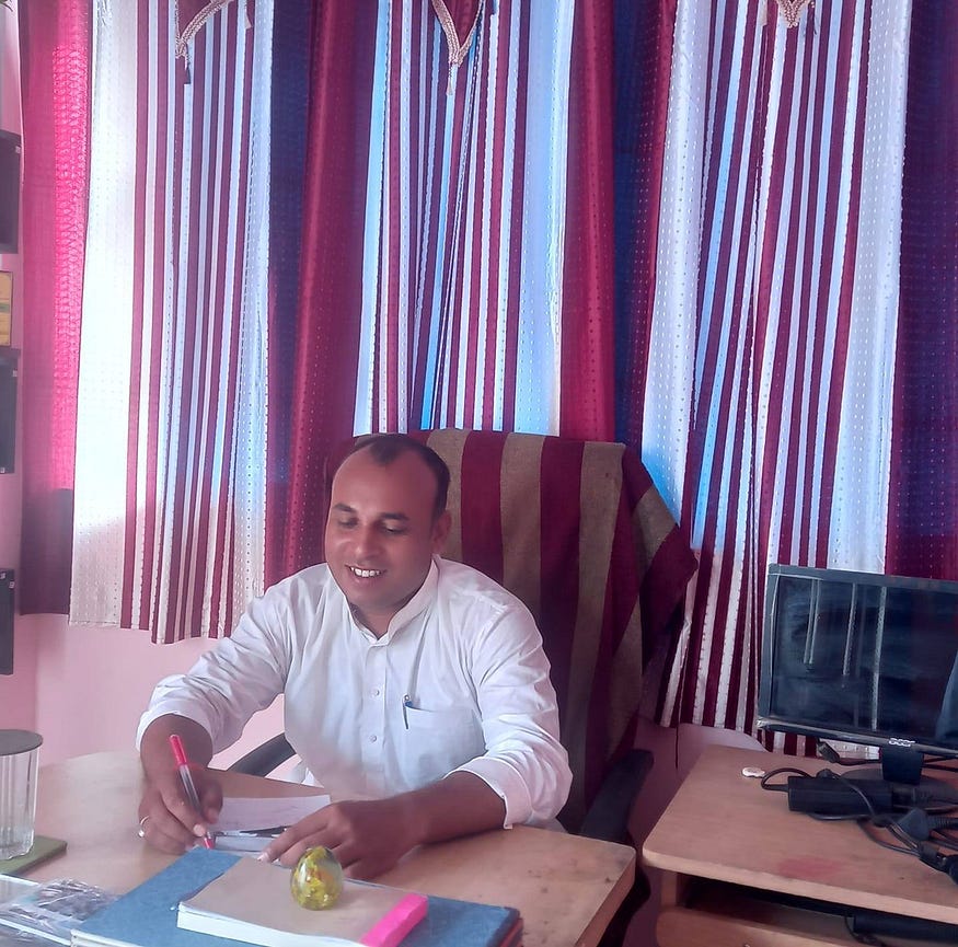 Ratul Puri sir in his office