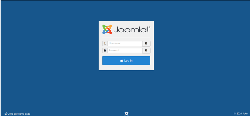 joomla admin