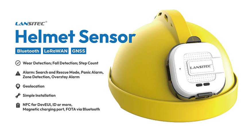 This helmet safety tracker combines a hard hat tracker, helmet tracker, and helmet sensor into one advanced system.