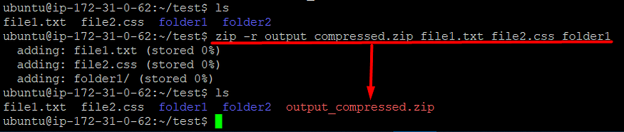 วิธี Zip Unzip ไฟล์บน Linux