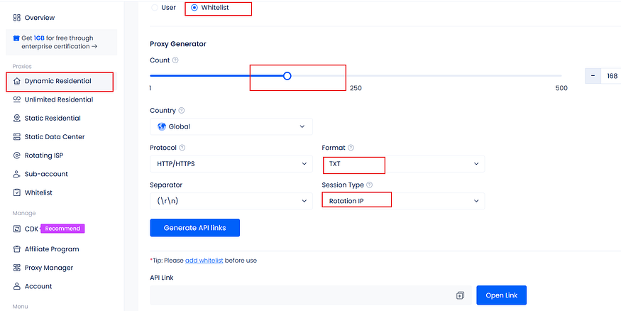 How to set your proxy lunaproxy in Social Media Lead Generation Pro?