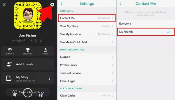 Snapchat account search