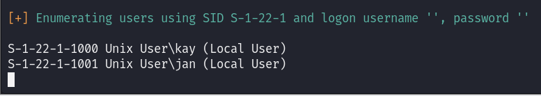 user enum4linux