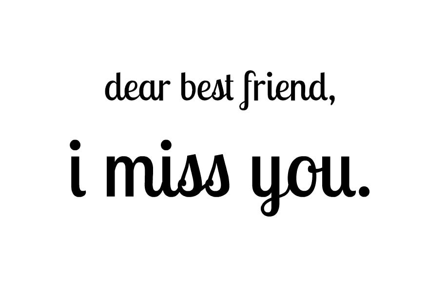 Dear Best Friend 