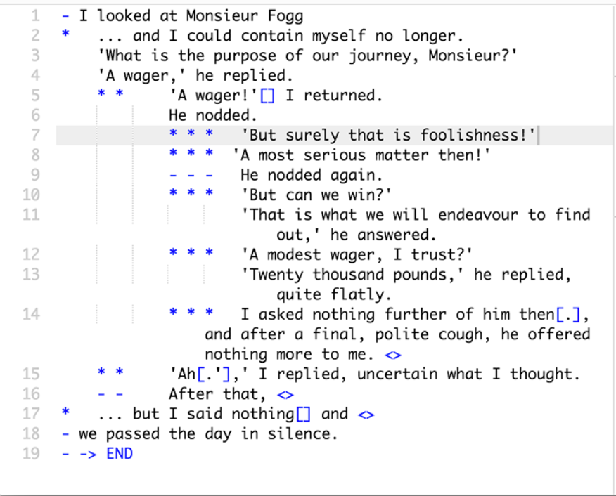 ink - inkle's narrative scripting language