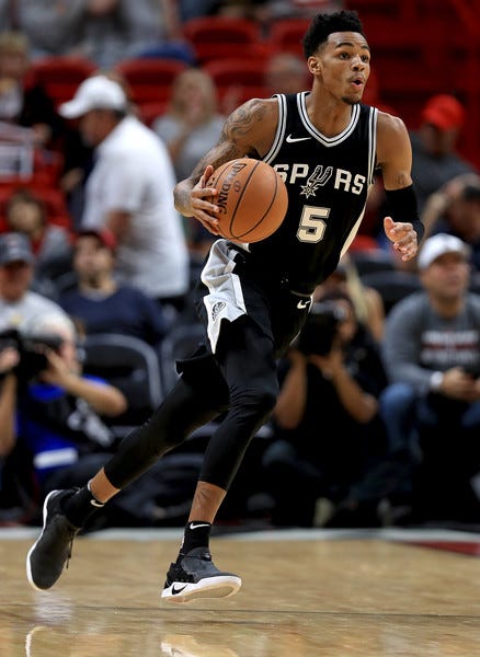Spurs pleased with Dejounte Murray's leadership