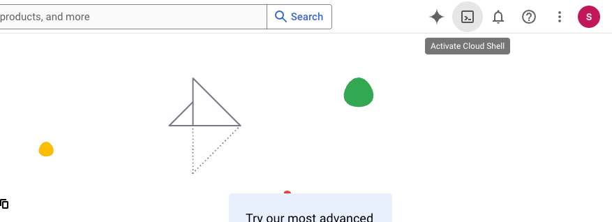 Activating GCP Cloud Shell